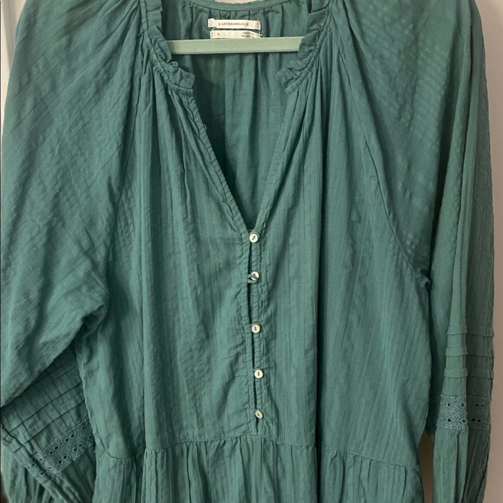 Green LS Dress from Anthropologie, worn once, very comfy, XL